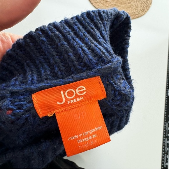 Joe Fresh Blue Long Sleeve Knit‎ Sweater Top Size Small - Picture 6 of 9